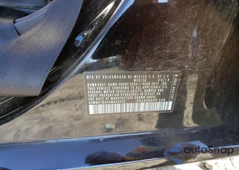 2019 Volkswagen Jetta S z USA, uszkodzony, nr VIN 3VWN57BU4KM046542